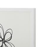 Safavieh Signed: Springtime, 16 X 16 Inch, Black / Antique Ivory , Framed Wall Art XII23 Black / Antique Ivory  Paper / Polystyrene Frame / Perpex Glass WLA2018A