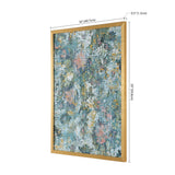Safavieh A Lasting Impression, 16 X 20 Inch, Sky Blue / Spring Green, Framed Wall Art XII23 Sky Blue / Spring Green Paper / Polystyrene Frame / Perpex Glass WLA2027A