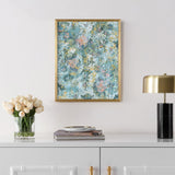 Safavieh A Lasting Impression, 16 X 20 Inch, Sky Blue / Spring Green, Framed Wall Art XII23 Sky Blue / Spring Green Paper / Polystyrene Frame / Perpex Glass WLA2027A