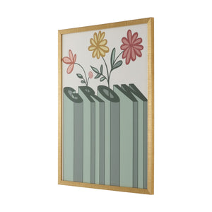 Safavieh Love Grows Here, 16 X 20 Inch, Hunter Green / Sage, Framed Wall Art XII23 Hunter Green / Sage Paper / Polystyrene Frame / Perpex Glass WLA2029A