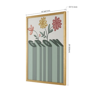 Safavieh Love Grows Here, 16 X 20 Inch, Hunter Green / Sage, Framed Wall Art XII23 Hunter Green / Sage Paper / Polystyrene Frame / Perpex Glass WLA2029A