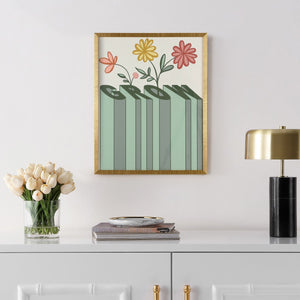 Safavieh Love Grows Here, 16 X 20 Inch, Hunter Green / Sage, Framed Wall Art XII23 Hunter Green / Sage Paper / Polystyrene Frame / Perpex Glass WLA2029A