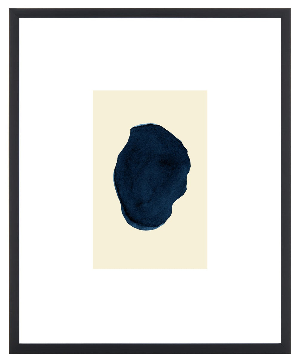 Safavieh FAIRY Fingerprint Framed Wall Art - 16x20 Inch Antique Ivory & Navy Abstract Decor for Modern Spaces WLA2047A