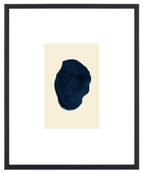 Safavieh FAIRY Fingerprint Framed Wall Art - 16x20 Inch Antique Ivory & Navy Abstract Decor for Modern Spaces WLA2047A