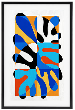 Safavieh SPUNKY Splat Framed Wall Art, 24x36” Contemporary Print with Vibrant Colors for Modern Spaces WLA2067A