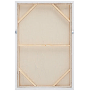 Safavieh THE MINIMALIST Framed Wall Art 24x36" in White - Modern, Textured Decor for Contemporary Spaces WLA2071A