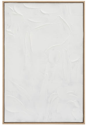 Safavieh The Minimalist, 24 X 36, White, Framed Wall Art XII23 White  WLA2071A