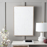 Safavieh The Minimalist, 24 X 36, White, Framed Wall Art XII23 White  WLA2071A