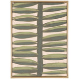 Safavieh Beanstalk,18 X 24, Green/Beige, Framed Linen Canvas WLA2075A