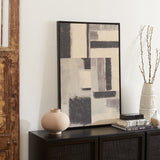 Safavieh Blurred Lines, 24 X 36, Framed Wall Art XII23 Multi Pinewood/Iron WLA3002A