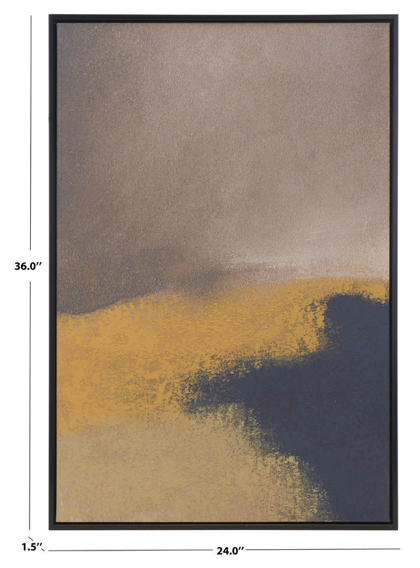 Safavieh Night Changes, 24 X 36, Framed Wall Art XII23 Multi Pinewood/Iron WLA3006A