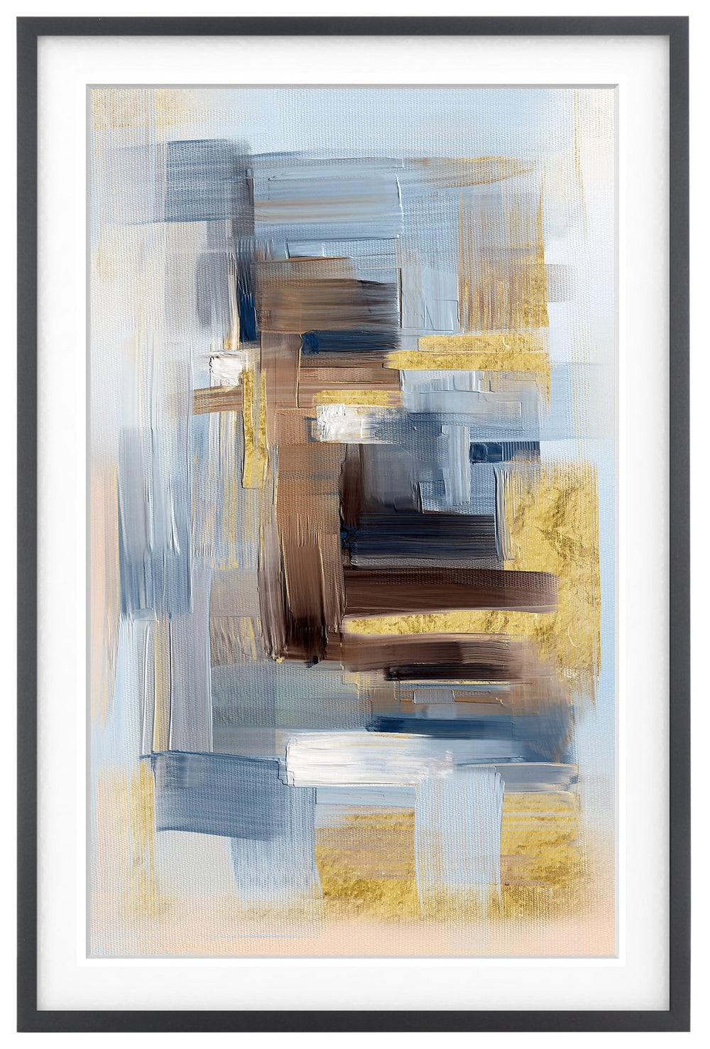 Safavieh HARMONY, 24x36 Framed Abstract Wall Art - Modern Serenity for Living Rooms, Offices & More! WLA3007A