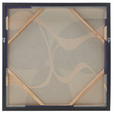 Safavieh In Motion, 28 X 28, Blue/Ivory, Framed Wall Art XII23 Blue / White Pinewood/Iron WLA3014A