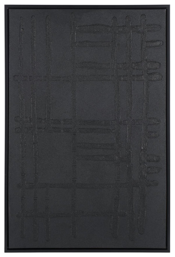 Safavieh Soho Streets Framed Urban Wall Art with Plaster Texture for Modern Living Spaces WLA3025A