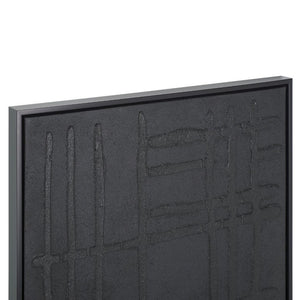 Safavieh Soho Streets Framed Urban Wall Art with Plaster Texture for Modern Living Spaces WLA3025A