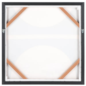 Safavieh Around the Block Geometric Canvas Print Framed Square Wall Art for Modern Interiors WLA3028A