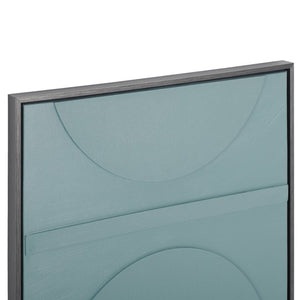 Safavieh Around the Block Geometric Canvas Print Framed Square Wall Art for Modern Interiors WLA3028A