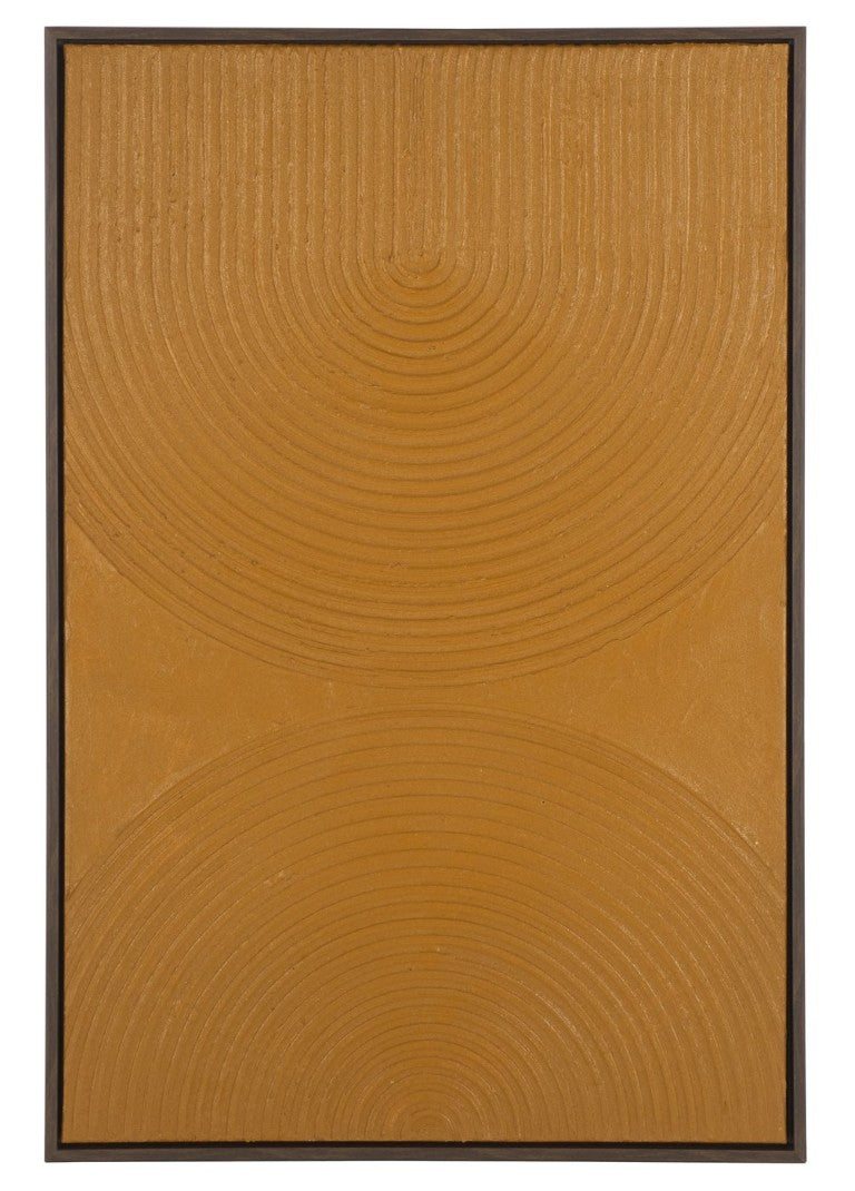 Safavieh Under the Bridge Copper Toned Canvas Wall Art with Plaster Texture for Industrial Lofts WLA3029A