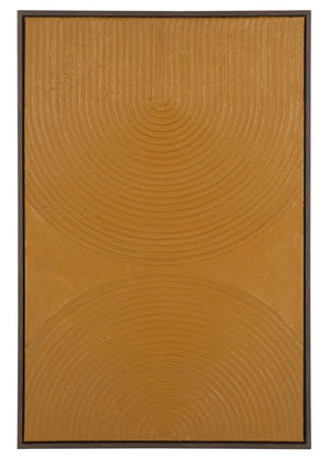 Safavieh Under the Bridge Copper Toned Canvas Wall Art with Plaster Texture for Industrial Lofts WLA3029A