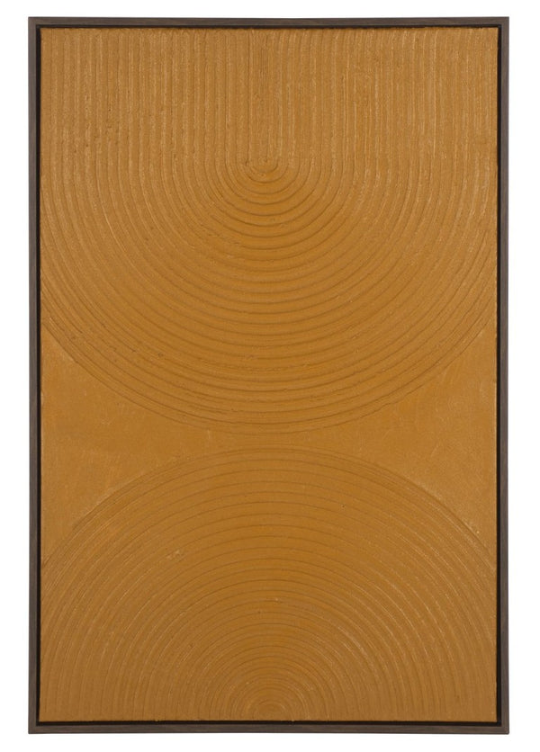 Safavieh Under the Bridge Copper Toned Canvas Wall Art with Plaster Texture for Industrial Lofts WLA3029A
