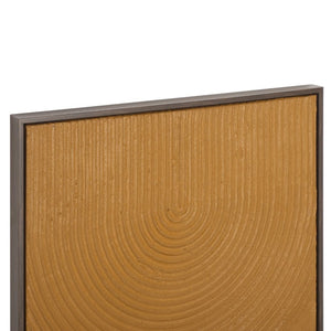 Safavieh Under the Bridge Copper Toned Canvas Wall Art with Plaster Texture for Industrial Lofts WLA3029A