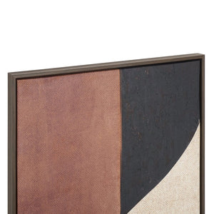 Safavieh Meet Me Halfway Bold Burnt Orange Canvas Print Framed Wall Art for Modern Living WLA3030A