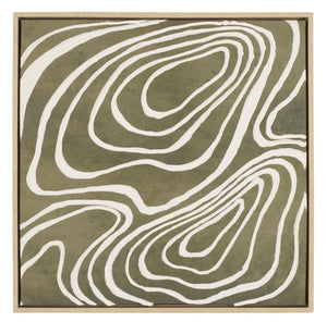 Safavieh Oyster Bar Framed Canvas Wall Art Coastal Dining Room Ivory Olive Green Print WLA3032A