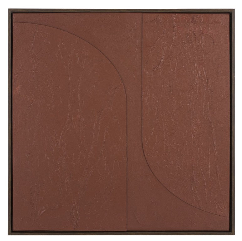 Safavieh Fudge Pop Bold Maroon Square Canvas Print Ready to Hang Gallery Wall Accent Piece WLA3033A