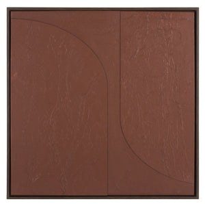 Safavieh Fudge Pop Bold Maroon Square Canvas Print Ready to Hang Gallery Wall Accent Piece WLA3033A
