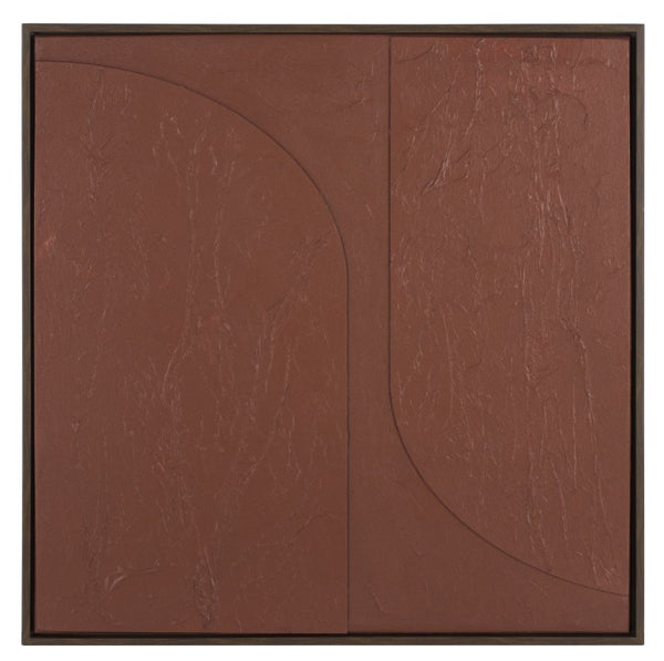 Safavieh Fudge Pop Bold Maroon Square Canvas Print Ready to Hang Gallery Wall Accent Piece WLA3033A
