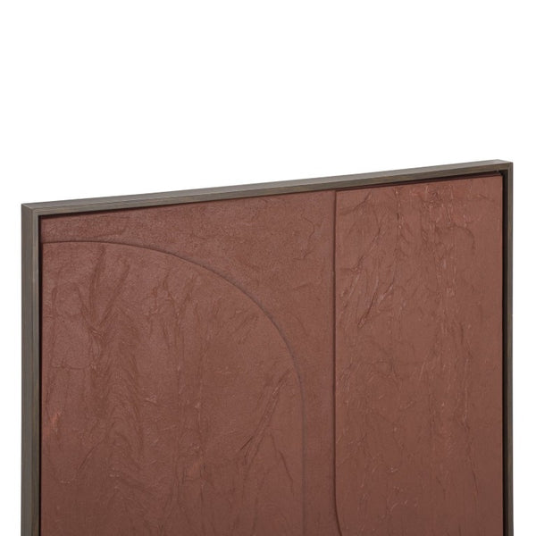 Safavieh Fudge Pop Bold Maroon Square Canvas Print Ready to Hang Gallery Wall Accent Piece WLA3033A
