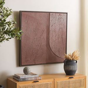 Safavieh Fudge Pop Bold Maroon Square Canvas Print Ready to Hang Gallery Wall Accent Piece WLA3033A