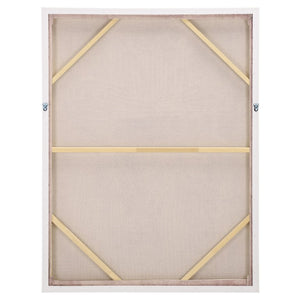 Safavieh The Stranger Framed Canvas Wall Art Mauve Abstract Lines for Living Room Decor WLA3041A