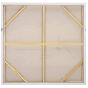 Safavieh Three Strokes Framed Canvas Wall Art with Raised Texture on Linen for Modern Interiors WLA3042A