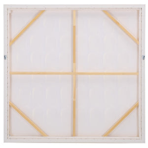 Safavieh Dusted Abstract Canvas Wall Art Framed Square Neutral Tones for Modern Living Spaces WLA3043A