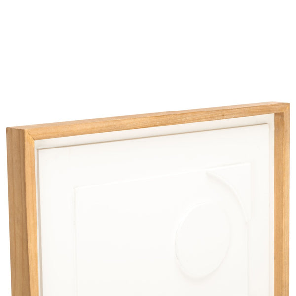 Safavieh MEMORY, Elegant 15.75x31.5" White Framed Dimensional Wall Art for Modern Home Decor Style WLA9002A