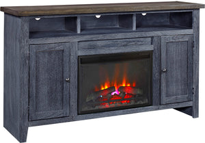 Eastport Drifted White 65" Fireplace Console w/ 2 Doors WME1901-DWT Aspenhome