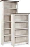 Eastport Malta Blue 48" Bookcase w/ 2 fixed shelves ME3448-MBL Aspenhome