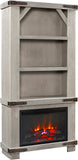 Sawyer Malta Blue 74" Fireplace Display Case MO3472F/12-MBL Aspenhome