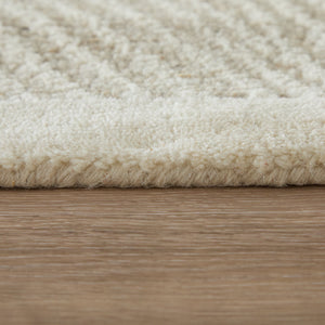 Feizy Rugs Winston Hand Tufted Wool Area Rug Sculpted Floral Botanical Ivory Living Room WNS8B02FBGEIVYE10