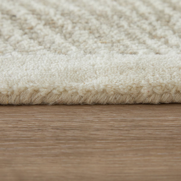 Feizy Rugs Winston Hand Tufted Wool Area Rug Sculpted Floral Botanical Ivory Living Room WNS8B02FBGEIVYE10
