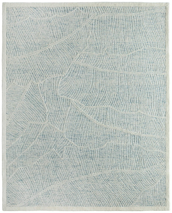 Feizy Rugs Winston Hand Tufted Wool Floral Area Rug Sculpted Botanical Pile for Living Rooms WNS8B02FBLUIVYE10