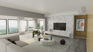Feizy Rugs Winston Hand Tufted Wool Floral Area Rug Sculpted Botanical Pile for Living Rooms WNS8B02FBLUIVYE10