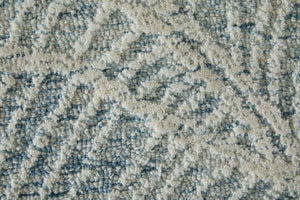 Feizy Rugs Winston Hand Tufted Wool Floral Area Rug Sculpted Botanical Pile for Living Rooms WNS8B02FBLUIVYE10