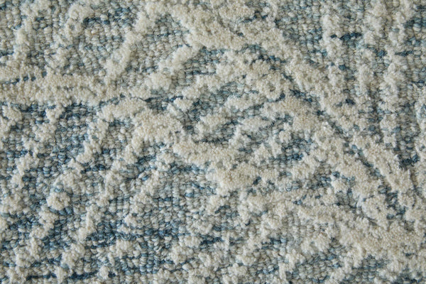 Feizy Rugs Winston Hand Tufted Wool Floral Area Rug Sculpted Botanical Pile for Living Rooms WNS8B02FBLUIVYE10