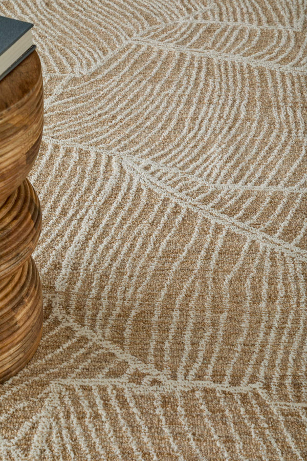 Feizy Rugs Winston Hand Tufted Wool Floral Area Rug Sculpted Pile Botanical Living Room Accent WNS8B02FCMLIVYE10