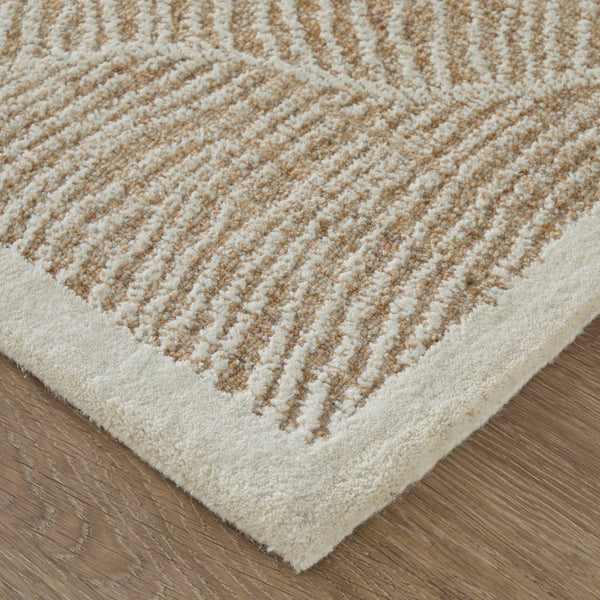 Feizy Rugs Winston Hand Tufted Wool Floral Area Rug Sculpted Pile Botanical Living Room Accent WNS8B02FCMLIVYE10