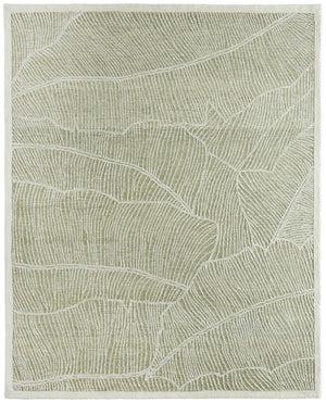 Feizy Rugs Winston Hand Tufted Wool Area Rug Sculptural Botanical Pattern for Living Room WNS8B02FGRNIVYE10
