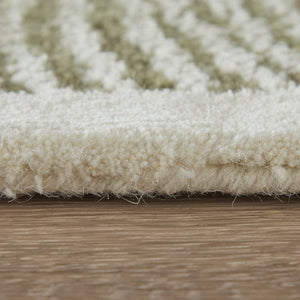 Feizy Rugs Winston Hand Tufted Wool Area Rug Sculptural Botanical Pattern for Living Room WNS8B02FGRNIVYE10