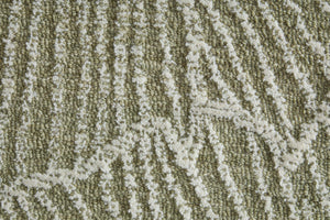 Feizy Rugs Winston Hand Tufted Wool Area Rug Sculptural Botanical Pattern for Living Room WNS8B02FGRNIVYE10